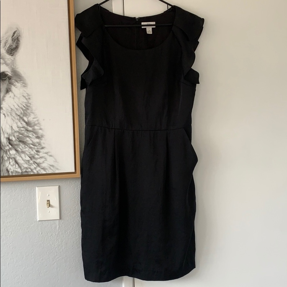 Loft black cocktail dress